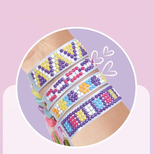 Cuentas diamantes de acrílico para colorear pulseras