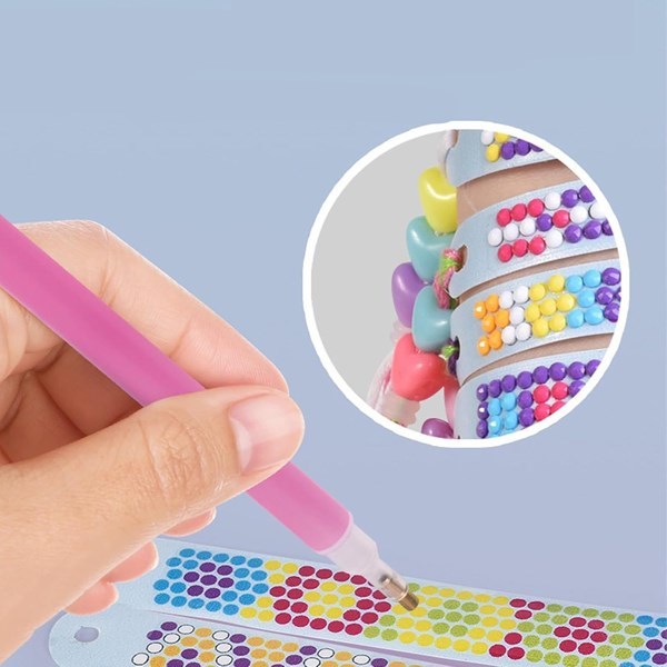 Cuentas diamantes de acrílico para colorear pulseras