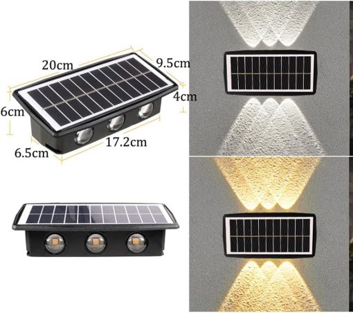 Aplique de pared solar