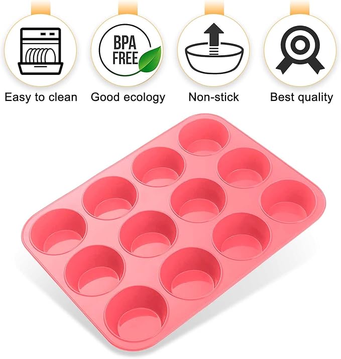 Molde de silicona para preparar muffins