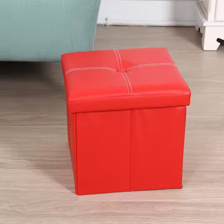 Caja puff baúl guarda objetos tipo banco