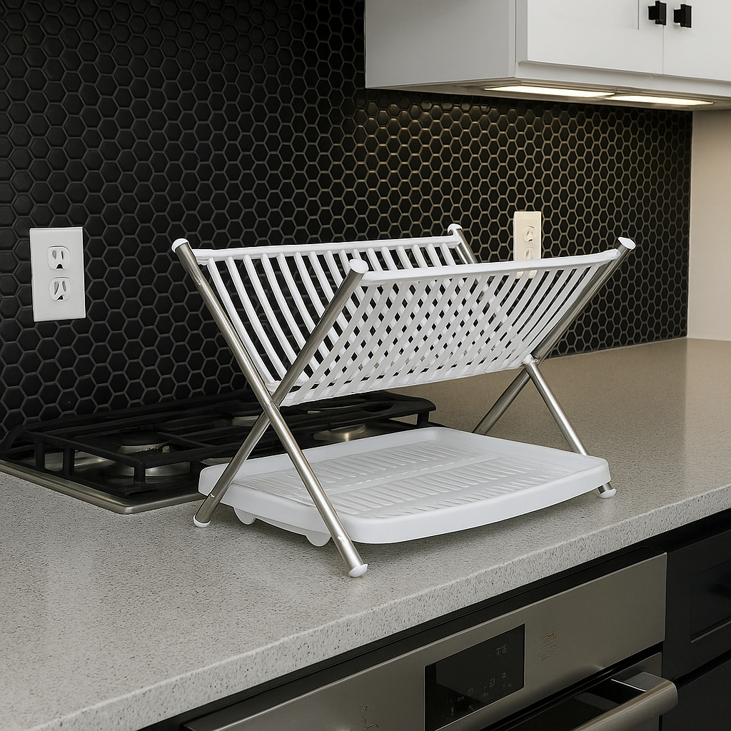 Escurridor plegable plástico combinado con metal