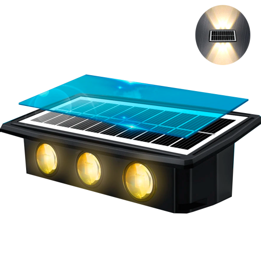 Aplique de pared solar