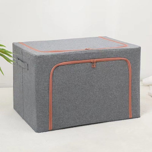Caja organizadora plegable estructura metálica, con 2 cierres, varios colores