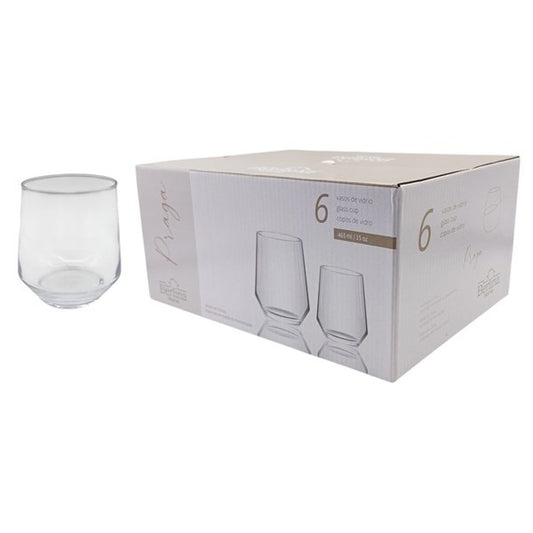 Vaso de vidrio x6