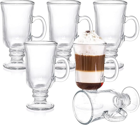 Tazas de vidrio para capuchino
