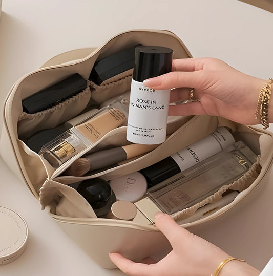 Neceser para maquillaje de viaje con cierre